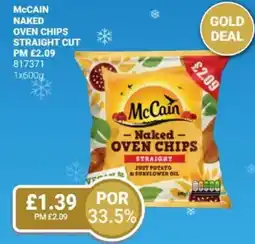 Bestway McCAIN Naked oven chips straight cut offer