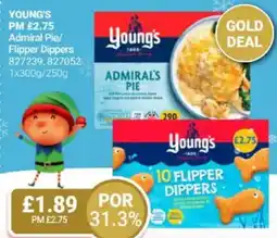 Bestway YOUNG'S Admiral Pie/ Flipper Dippers offer