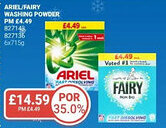 Bestway Ariel/fairy washing powder offer