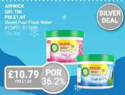 Bestway AIRWICK Gel tin Sweet Pea/ Fresh Water offer