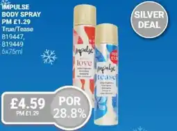 Bestway IMPULSE Body spray true/tease offer