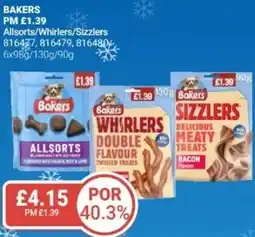Bestway BAKERS Allsorts/Whirlers/Sizzlers offer
