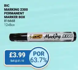 Bestway BIC Marking 2300 permanent marker box offer