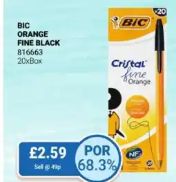 Bestway BIC Orange fine black offer