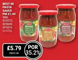 Bestway BEST-IN Pasta sauce offer