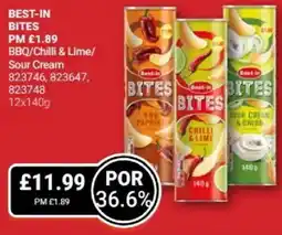 Bestway BEST-IN Bites BBQ/Chilli & Lime/ Sour Cream offer