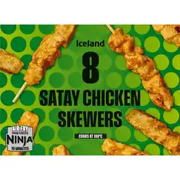Iceland Iceland 8 Satay Chicken Skewers 144g offer