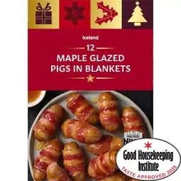 Iceland Iceland 12 Maple Glazed Pigs In Blankets 327g offer