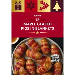 Iceland Iceland 12 Maple Glazed Pigs In Blankets 327g offer