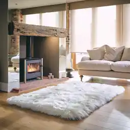 Costco Bowron Sheepskin Area Rug in 5 Colours, 120 x 180 cm offer