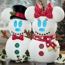 Costco 22 inch Disney Mickey & Minnie Snowman with lights and music offer
