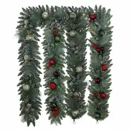 Costco 9 ft Pre-lit Christmas Artificial Garland With Twinkling LED Lights offer