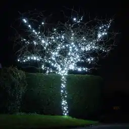 Costco Lights4You 66ft (20m) 120 LED Ice White Outdoor String Lights offer