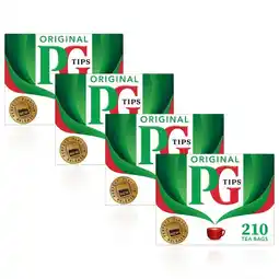 Costco PG Tips Tea Bags, 4 x 210 Pack offer