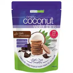 Costco Tropical Fields Coconut Wafer Thins with Dark Chocolate, 397g offer