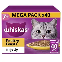 Costco Whiskas Poultry Feast in Jelly Pouches 7+, 40 x 85g offer