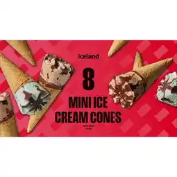 Iceland Iceland Mini Ice Cream Cones 142g offer