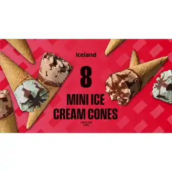 Iceland Iceland Mini Ice Cream Cones 142g offer