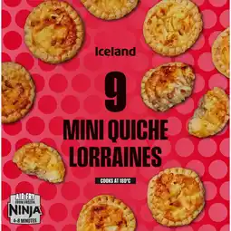 Iceland Iceland 9 Mini Quiche Lorraines 194g offer