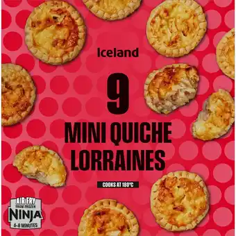 Iceland Iceland 9 Mini Quiche Lorraines 194g offer