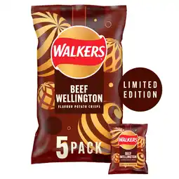 Iceland Walkers Limited Edition Beef Wellington Multipack Crisps 5x25g offer