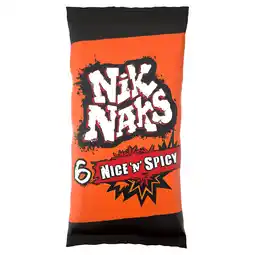 Iceland Nik Naks Nice 'N' Spicy Multipack Crisps 6 Pack offer