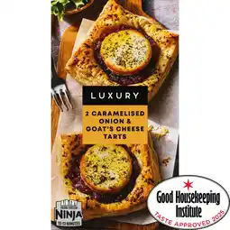 Iceland Iceland Luxury 2 Caramelised Onion & Goat's Cheese Tarts 220g offer