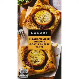 Iceland Iceland Luxury 2 Caramelised Onion & Goat's Cheese Tarts 220g offer