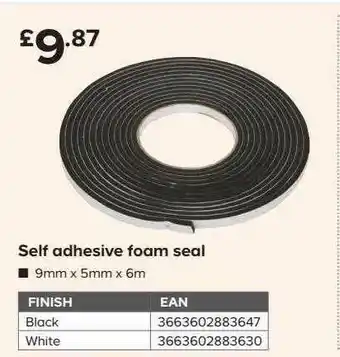 TradePoint Self Adhesive Foam Seal offer