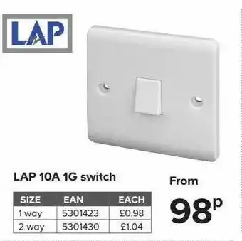 TradePoint Lap 10a 1g Switch offer