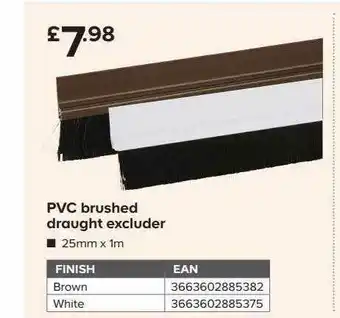 TradePoint Pvc Brushed Draught Excluder offer