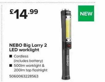 TradePoint Nebo Big Larry 2 Led Worklight offer
