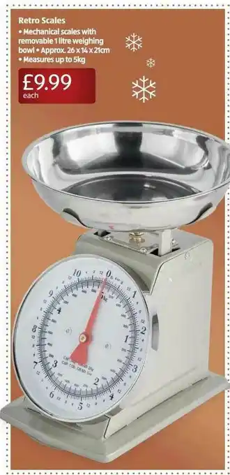 Aldi Retro Scales offer