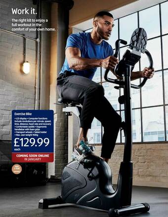 Aldi Exercise Bike offer