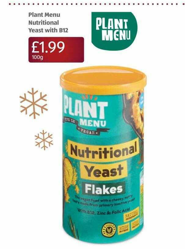 Plant Menu Nutritional Yeast With B12 offer at Aldi