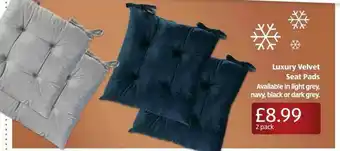 Aldi Luxury Velvet Seat Pads offer