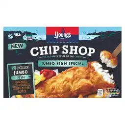 Iceland Young's 2 Chip Shop Succulent Jumbo Fish 480g offer