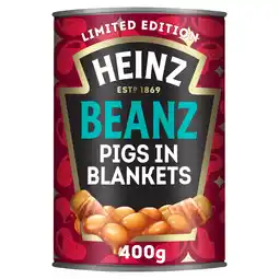 Iceland Heinz Limited Edition Baked Beans Pigs in Blankets with Christmas Seasoning 400g offer