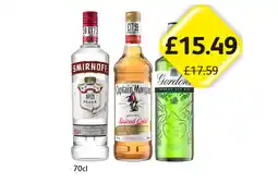 Londis Smirnoff Vodka, Captain Morgan, Gordon's offer