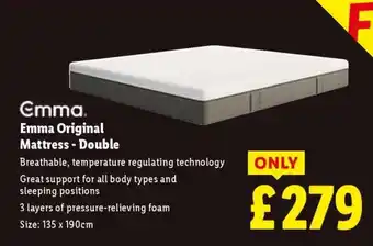 Emma Original Mattress - Double