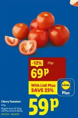 Lidl Cherry Tomatoes offer
