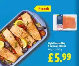 Lidl Lighthouse Bay 4 Salmon Fillets offer