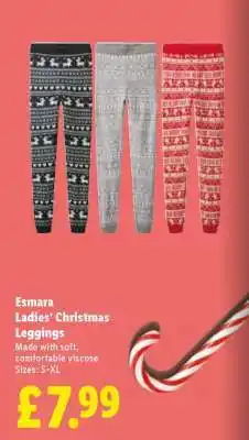 Lidl Esmara Ladies’ Christmas Leggings offer