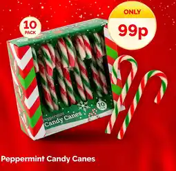 Poundstretcher Peppermint Candy Canes offer