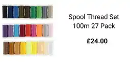Hobbycraft Spool Thread Set 100m 27 Pack offer