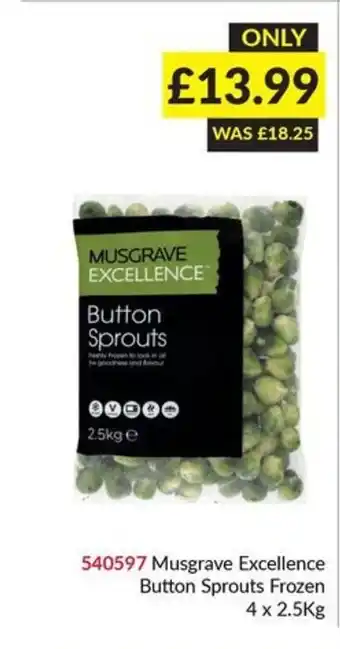 Musgrave MarketPlace Musgrave Excellence Button Sprouts Frozen offer