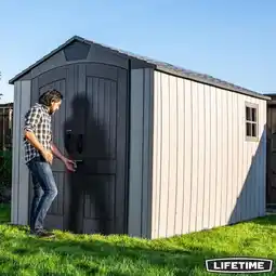 Costco Lifetime 7ft x 12ft (2.14 x 3.57m) Wood Look Storage Shed - Model 60311U offer