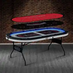 Costco Barrington 10-Player Poker Table with LED Lights offer