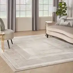 Costco Glitz Ivory Border Rug in 3 Sizes offer