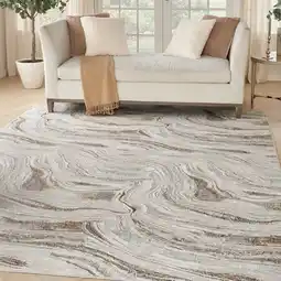 Costco Glitz Marble Area Rug in 3 Sizes offer